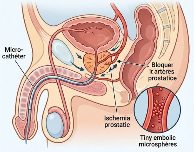 Complications graves de l’embolisation des artères prostatiques (PAE) — données, mécanismes physiopathologiques et prise en charge